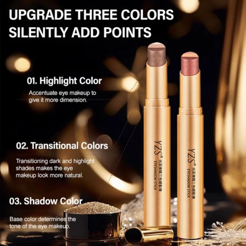 Golden Diamond Three-Color Eyeshadow Stick