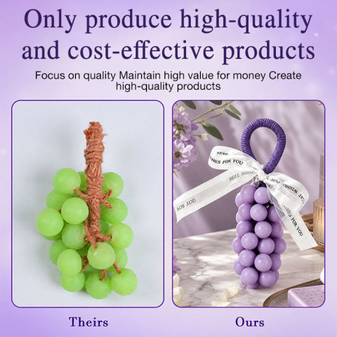 Grape-Shaped Hanging Soap Gift Set