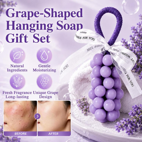 Grape-Shaped Hanging Soap Gift Set..