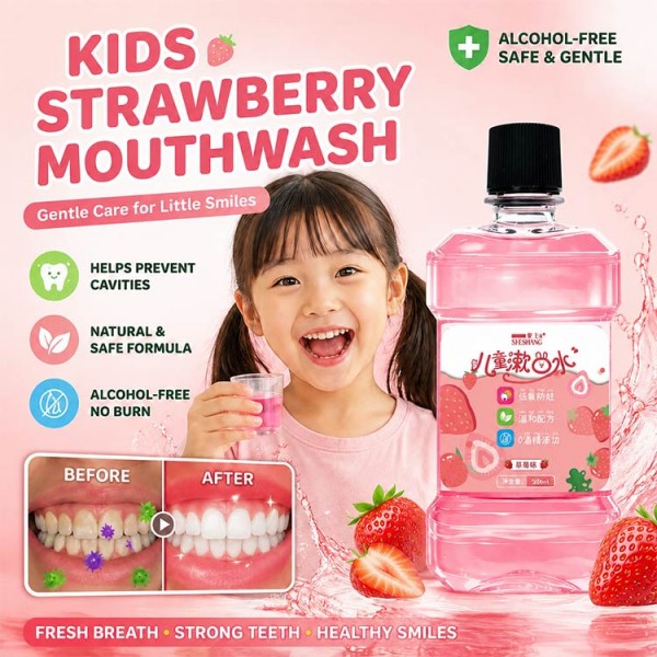 Kids Strawberry Mouthwash..