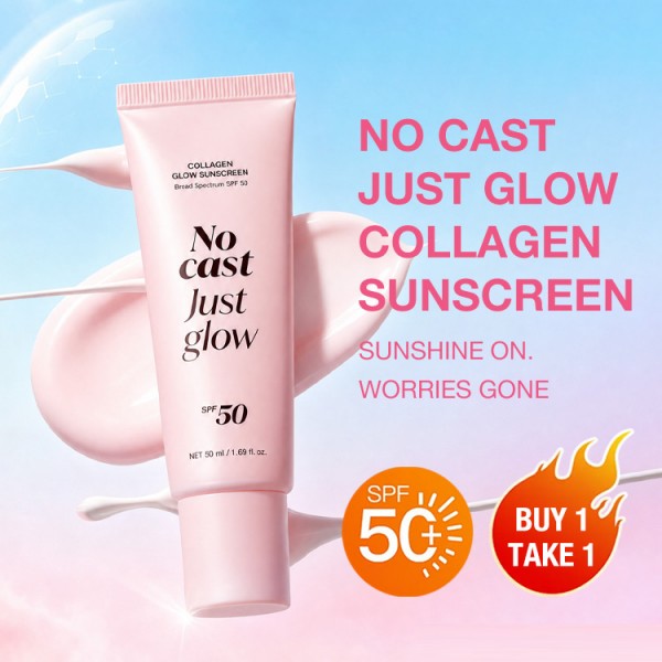 No Cast Just Glow Collagen Sunscreen..
