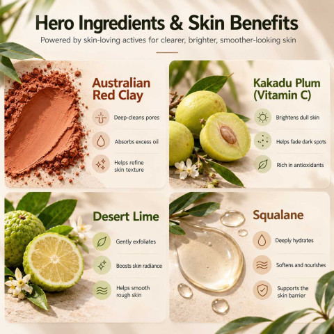 Red Clay Cleaning Mud Clay Facial Mask