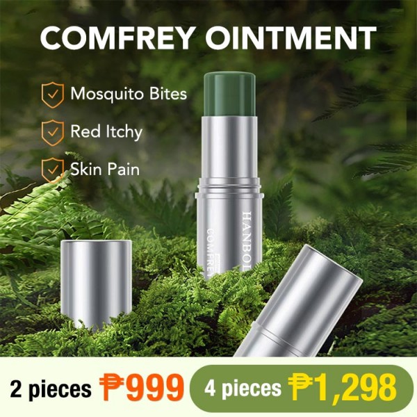 Insect repellent and antipruritic comfrey ointment