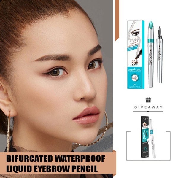 Four-pronged nib waterproof liquid eyebrow pencil free eyeliner