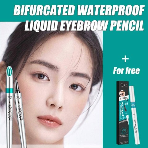 Four-pronged nib waterproof liquid eyebrow pencil free eyeliner