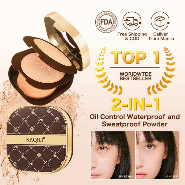 2-in-1 double layer oil control powder w..