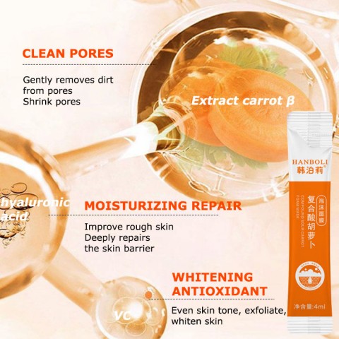 Carrot Bubble Mask Compound Acid Carrot Foam Facial Mask