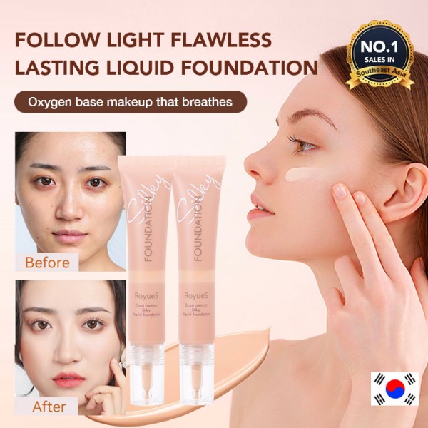 The Korean heroine same style follow light flawless makeup liquid foundation