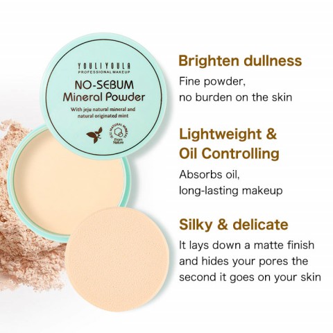 Perfect concealer Oil Control Face Powder-Matte Poreless Dry Wet Dual-Use