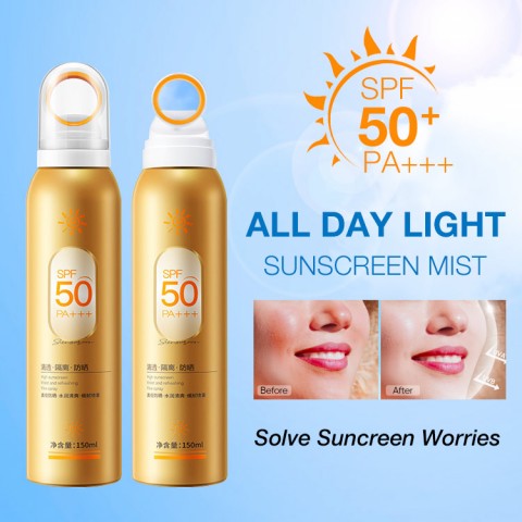 SPF50 sunscreen spray