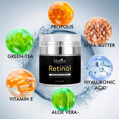 Mabox 50ml Retinol 2.5%  AntiAging Remove Wrinkle  Whitening Cream