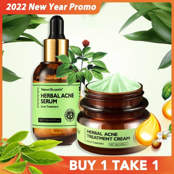 Herbal Acne Treatment Cream and Serum-Buy 1 Take 1