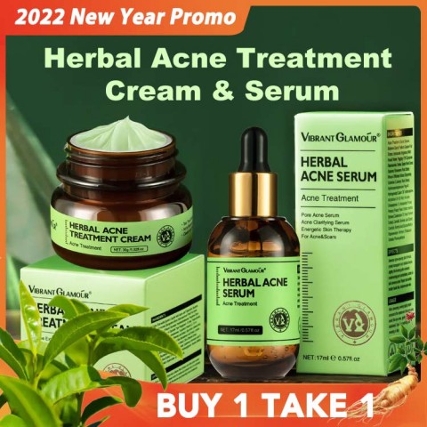 Herbal Acne Treatment Cream and Serum-Buy 1 Take 1