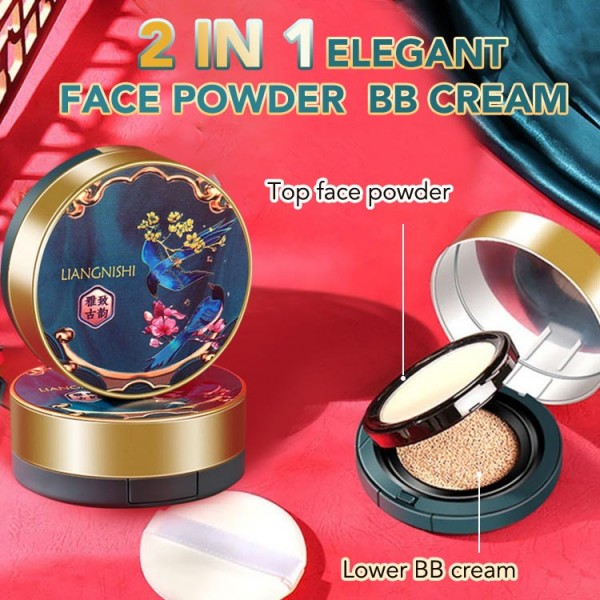 Elegant face powder air cushion 2 in 1..