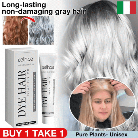 Long-lasting non-damaging gray hair cream