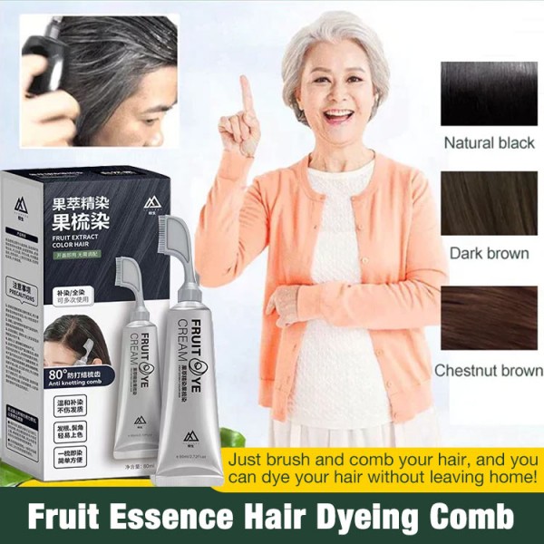 Fruit Essence Hair Dyeing Comb..