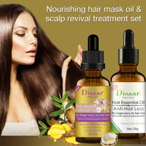 NOURISHING HAIR MASK OIL & SCALP REVIVAL TREATMENT SET