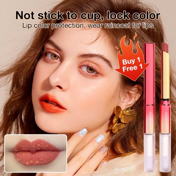 Double-head raincoat lipstick