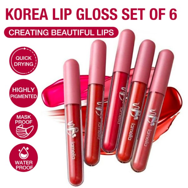 Waterproof and long-lasting lip gloss..