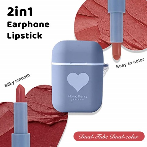 Waterproof Long Lasting Velvet Moisturizing lip stain Earphone 