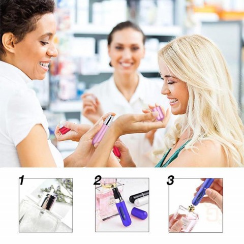 Refillable Travel Perfume Atomizer-Buy 1 set get 4 PCs