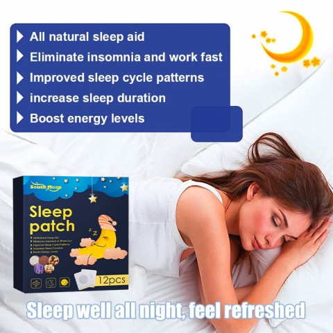 8.15 Payday Sale- Anxiety Relief Sleep Aid Patch - Natural ingredients no side effect no pills deep sleep - Cleanse body of harmful accumulations - 1 box with 12pcs