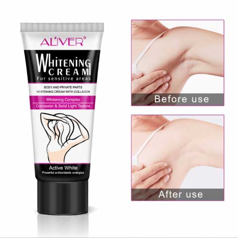 Bright white radiance underarm whitening repair cream