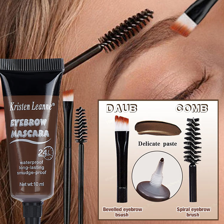 Mothers Day Promotion Buy 1 Take 1 - Long-lasting Waterproof Smudge-proof Liquid Eyebrow Gel - 24H long lasting/Waterproof/Easy to use for beginners - Free brush included