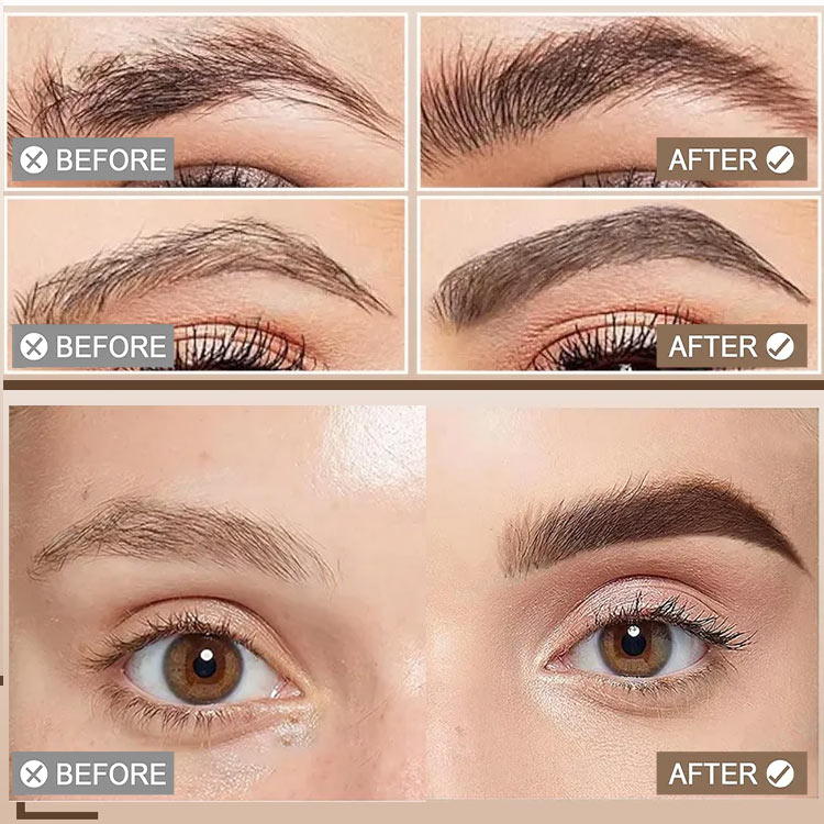 Mothers Day Promotion Buy 1 Take 1 - Long-lasting Waterproof Smudge-proof Liquid Eyebrow Gel - 24H long lasting/Waterproof/Easy to use for beginners - Free brush included