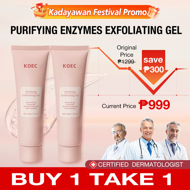 Kadayawan Festival Promo- buy one take one to save 200P - Purifying Enzymes Exfoliating Gel-Time to say goodbye to dull skin! Say Hello to Smooth, Radiant Skin!