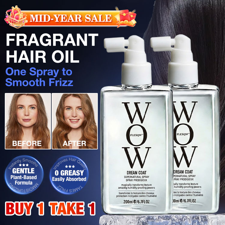 Mid-Year Mega Sale Buy 1 Take 1 - Fragrant Hair Oil - Plant based formula - Moisturizing hair/Repair heat damage/Strengthen hair quality - One spray to smooth frizz